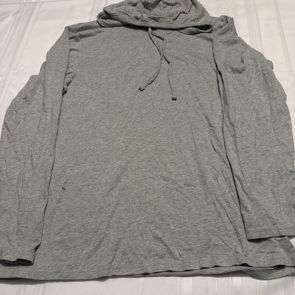 Polo Ralph Lauren Mens Gray Pima Cotton Modal Hooded T-Shirt Size M Heathered